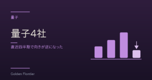 量子4社｜直近四半期で向きが逆になった